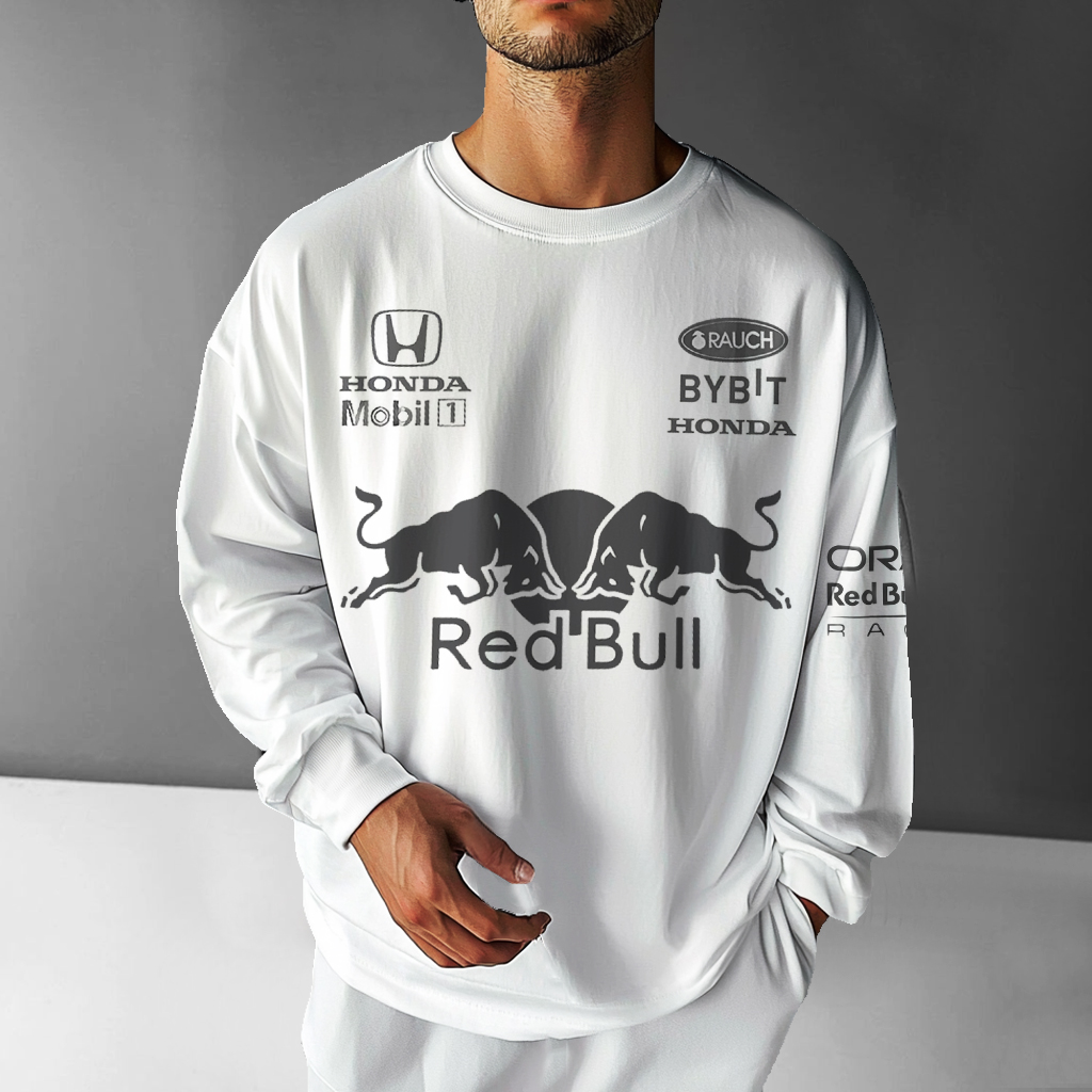 Unisex Oversized Universal Racing Team Casual Long Sleeve T-Shirt / TECHWEAR CLUB / Techwear