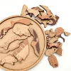 Zoo Cute and Healing Round Wooden Puzzle