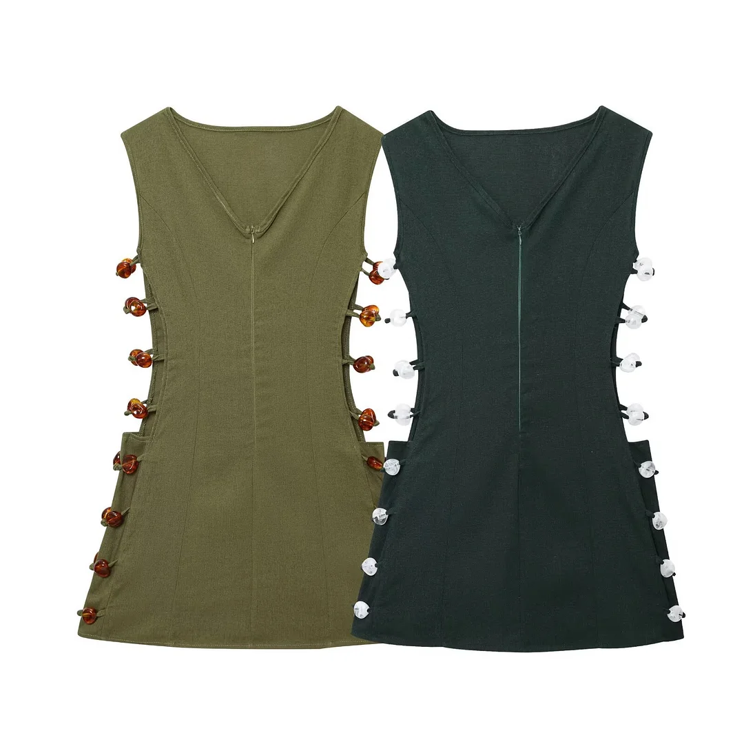 Nigikala Nigikala Women's Explosive Sexy Spicy Waist Cotton Dress