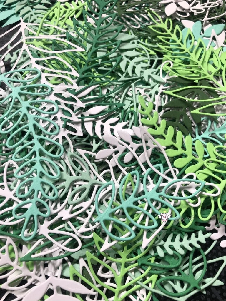 Piggy Craft metal cutting dies cut die mold Various leaves decoration Scrapbook paper craft knife mould blade punch stencils die