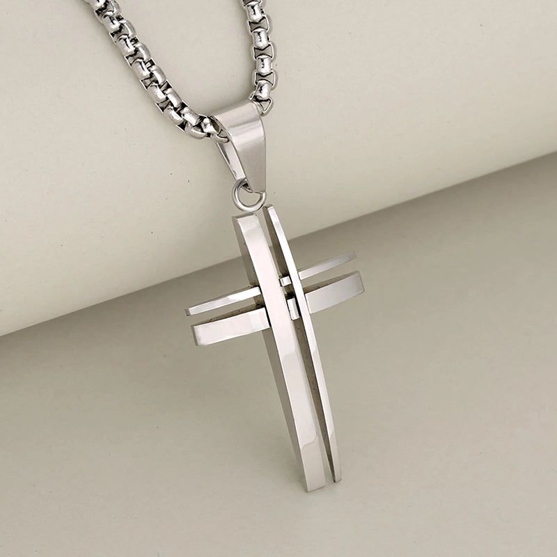 1 Piece 304 Stainless Steel Cross Jewelry Accessories Pendant