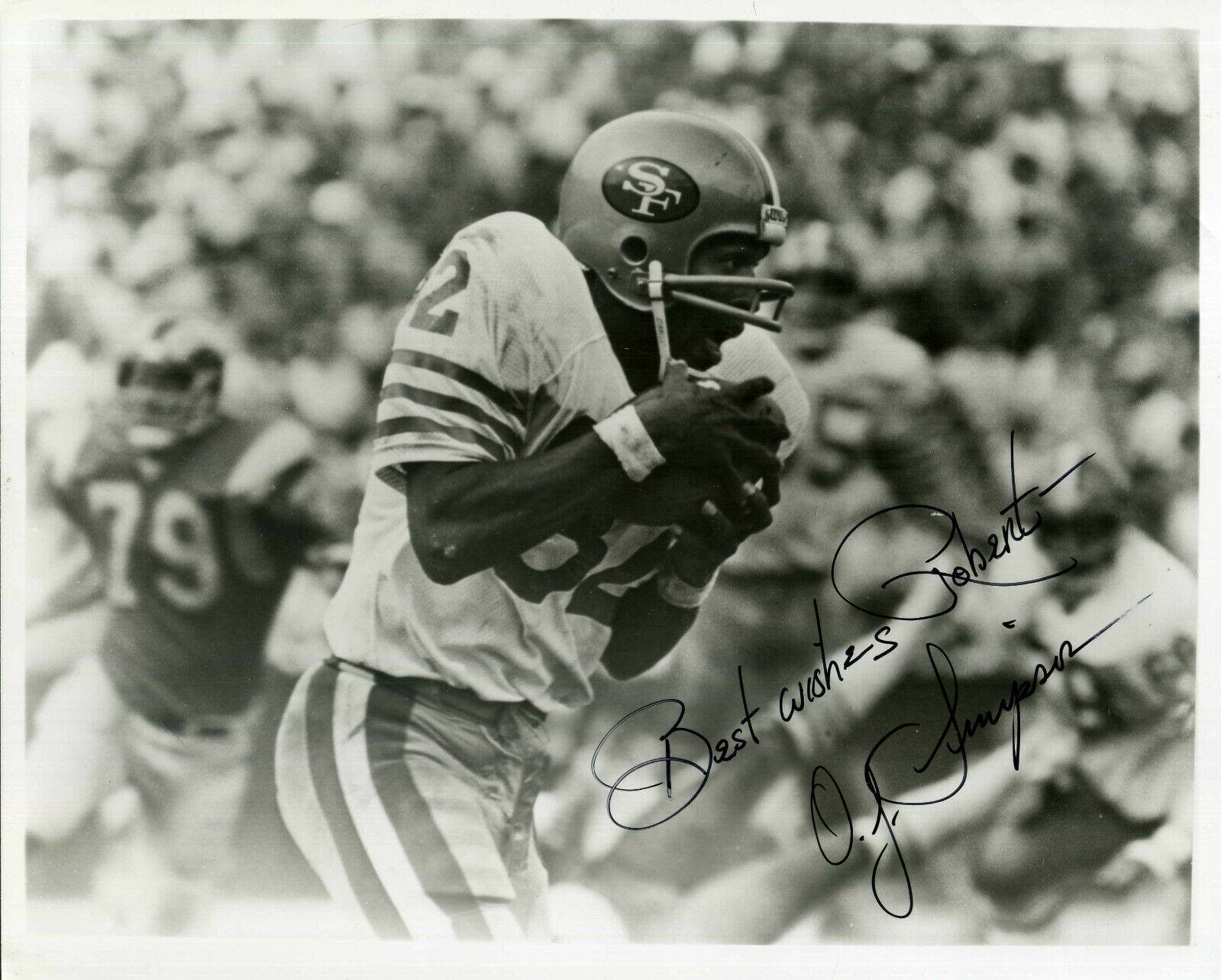 OJ SIMPSON Signed Photo Poster paintinggraph - San Francisco 49ers Running Back - Preprint