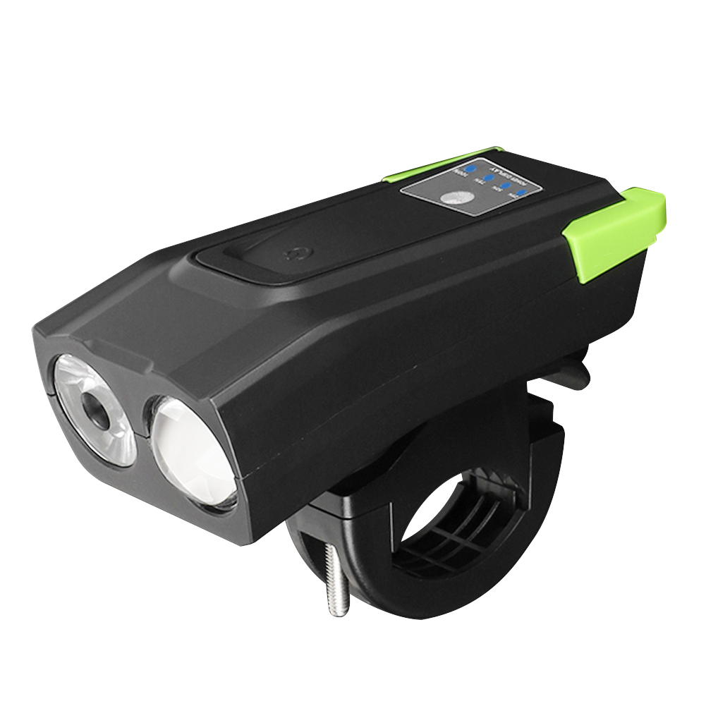 

Bike Bell Front Flashlight Rechargeable Bicycle Cycling Horn Torch Lamp, Blue, 501 Original