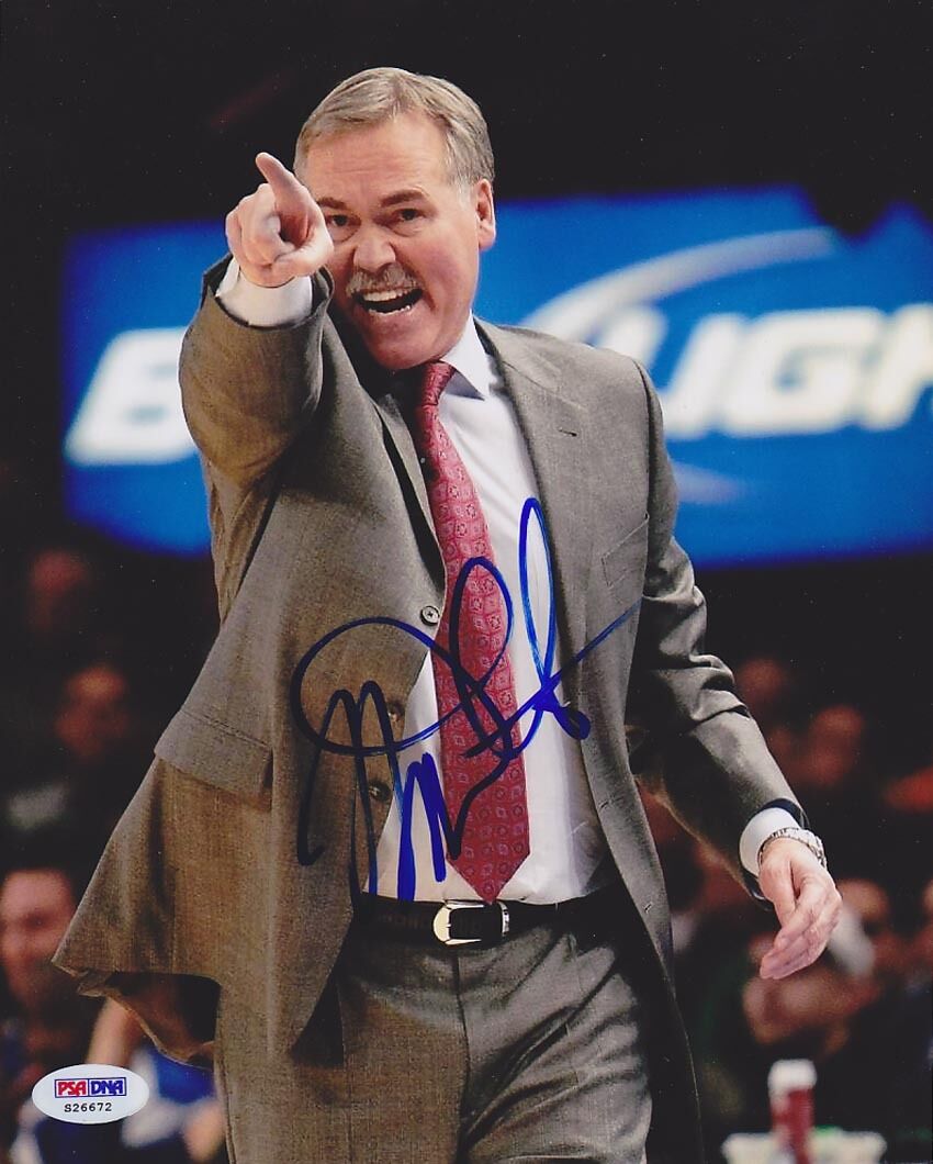 Coach Mike D'Antoni SIGNED 8x10 Photo Poster painting New York Knicks PSA/DNA AUTOGRAPHED