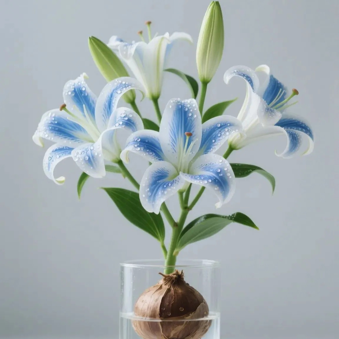 🌸 Water-Grown Lily – Fragrance & Elegance in a Glass! 🌿