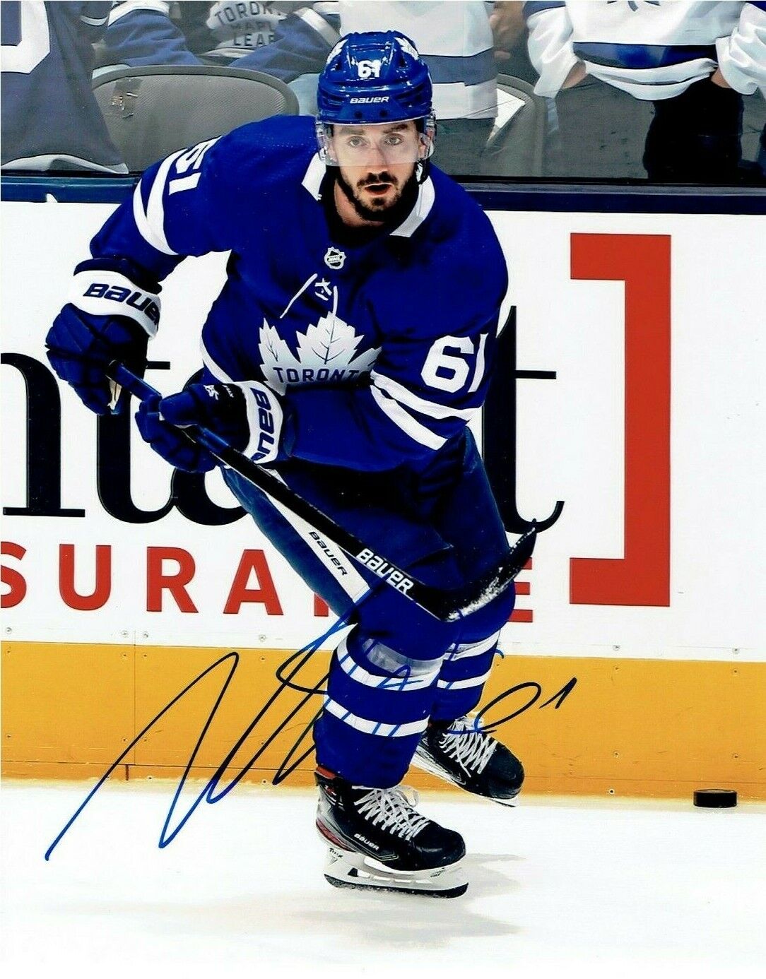 NIC NICOLAS PETAN autographed SIGNED TORONTO MAPLE LEAFS 8X10 Photo Poster painting