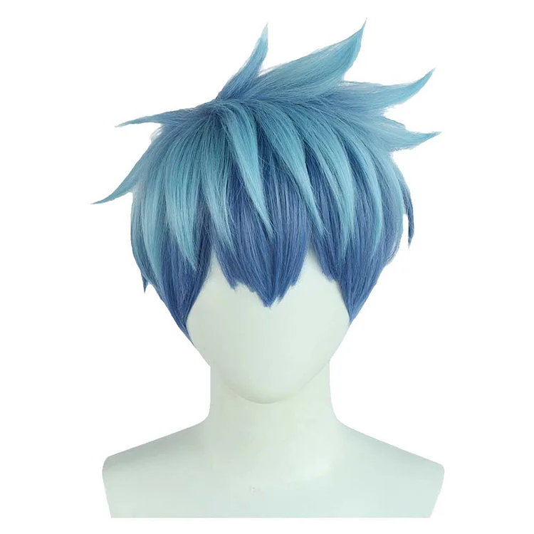 Anime Mashle: Magic and Muscles Lance Crown Blue Wigs Cosplay Accessories Halloween Carnival Props