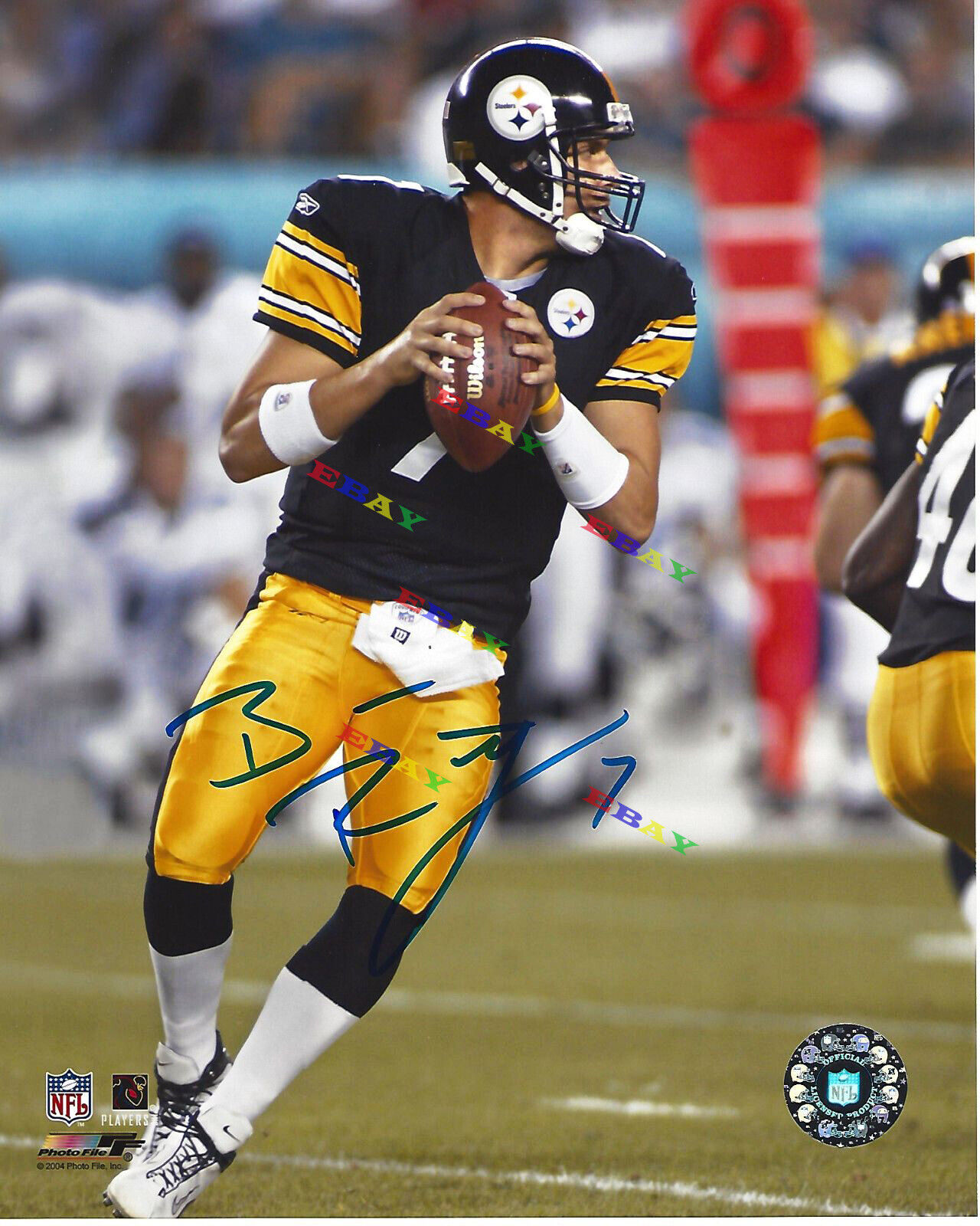 STEELERS BEN ROETHLISBERGER Signed 8x10autographed Photo Poster painting Reprint