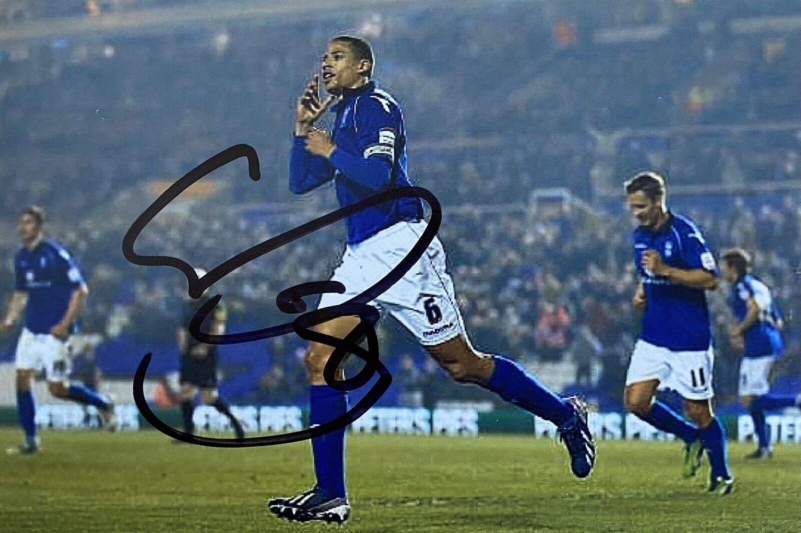 Curtis Davies Genuine Hand Signed Birmingham City 6X4 Photo Poster painting