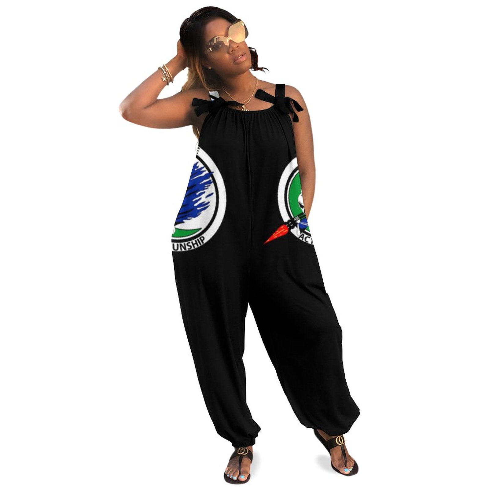 16Th Special Operations Squadron 16 Sos Boho Vintage Loose Overall Corset Jumpsuit Without Top