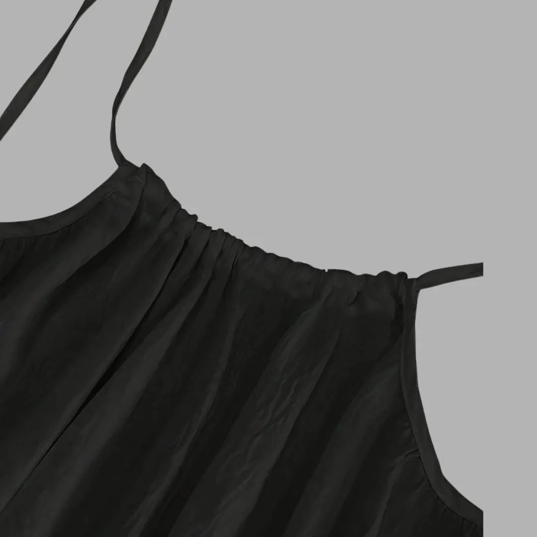Elegant Relaxed Waist Maxi Dress