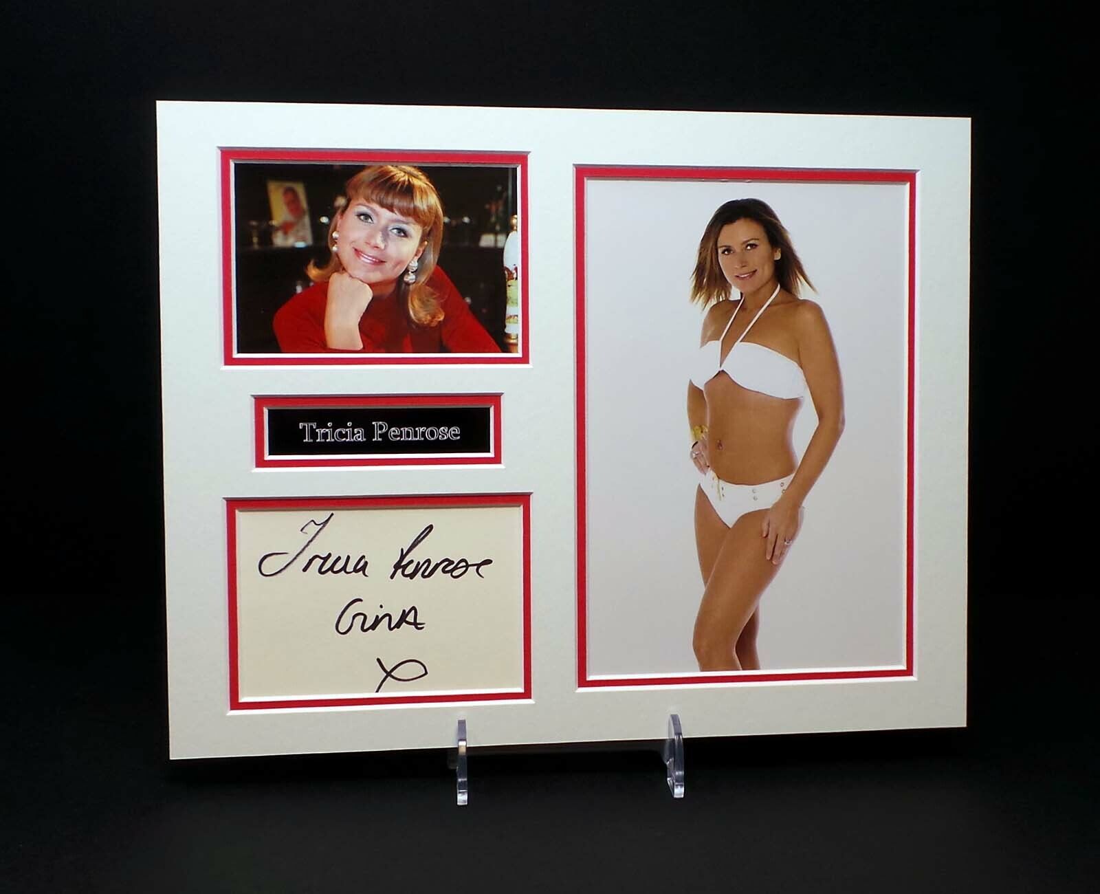 Tricia PENROSE Signed Mounted Photo Poster painting Display AFTAL RD COA Gina WARD Heratbeat