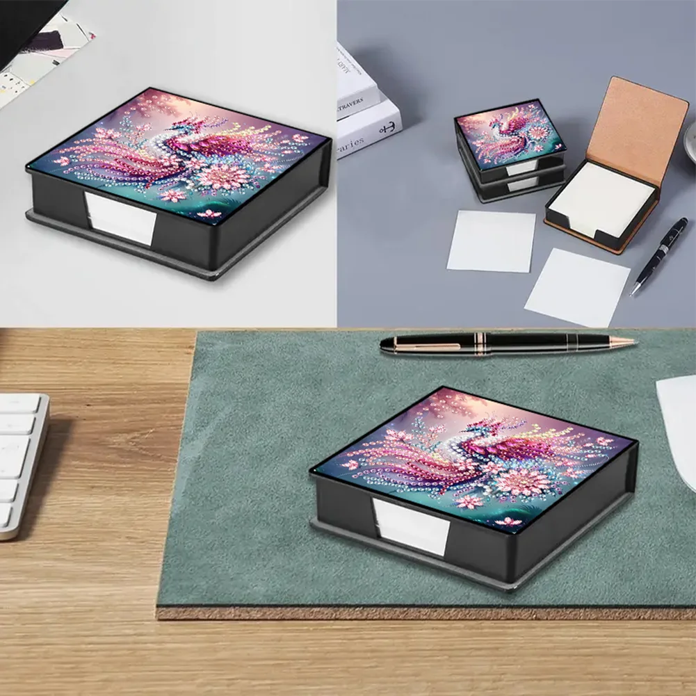 PU 5D Diamond Painting Kit Note Box DIY Diamond Art Notepad Box (N)