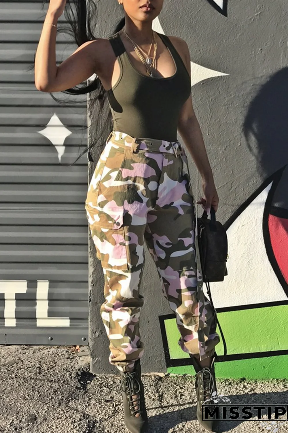 Yellow Zipper Fly Button Fly Mid Metal Zippered pencil Pants Pants