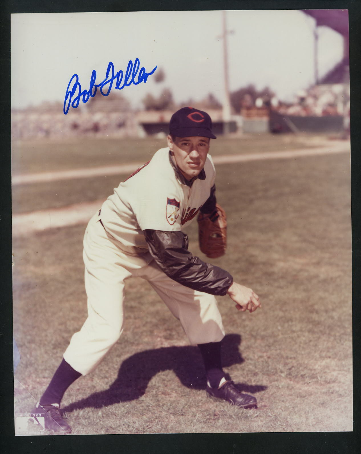 Bob Feller Signed 8 X 10 Photo Poster painting with JSA Authentication Indians  SHIPPING