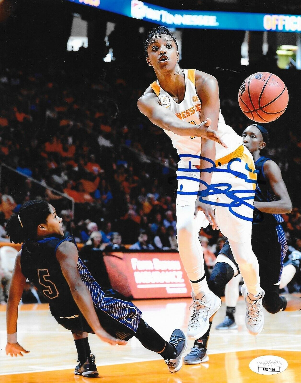 Diamond DeShields Chi Sky signed Tennessee Lady Volunteers 8x10 Photo Poster painting Vols JSA