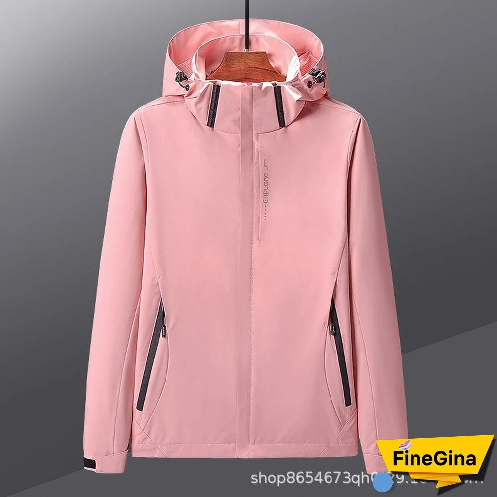 Men Women Windproof Waterproof Outdoor Sports Jacket Spring Autumn Thin Windbreaker Male Female Climbing Hiking Cycling Jackets