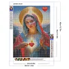 Jungfrau Maria - Rundbohrer Diamantmalerei - 30*40cm