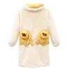 Kid Girl Winter Yellow Duck Nightgown Pajamas Loungewear