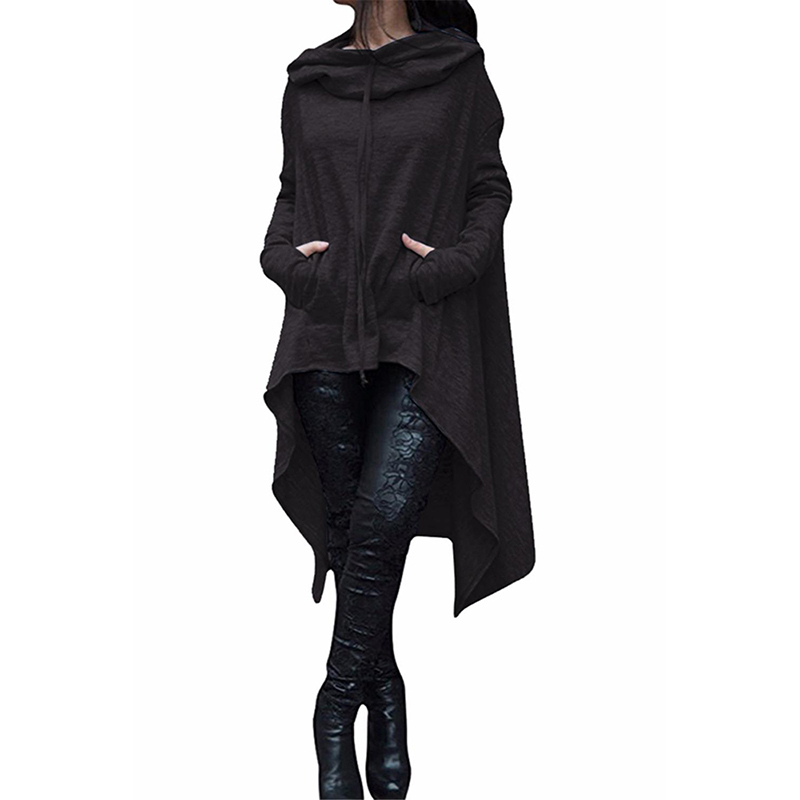 Women Loose Long Sleeve Hooded Sweatshirt