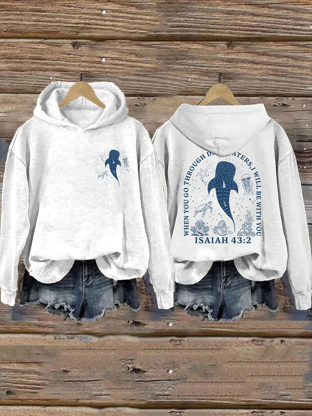 When You Go Through Deep Waters Hoodie