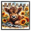 (Multi-Style) Highland Cattle-11CT Stamped Cross Stitch 40*40cm/15.75*15.75in