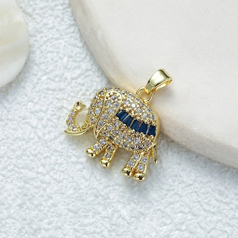 1 Piece Copper Lion Elephant Horse Pendant