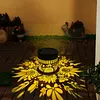 Solar Powered Deck Step Stair Lights Mandalas Theme Waterproof Fence Light Decorative Mandalas Lights for Garden Post Patio Backyard Yard Decor