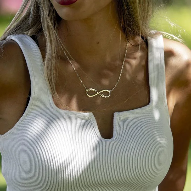 Infinity Necklace With Names