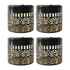Solar Powered Deck Step Stair Lights Mandalas Theme Waterproof Fence Light Decorative Mandalas Lights for Garden Post Patio Backyard Yard Decor