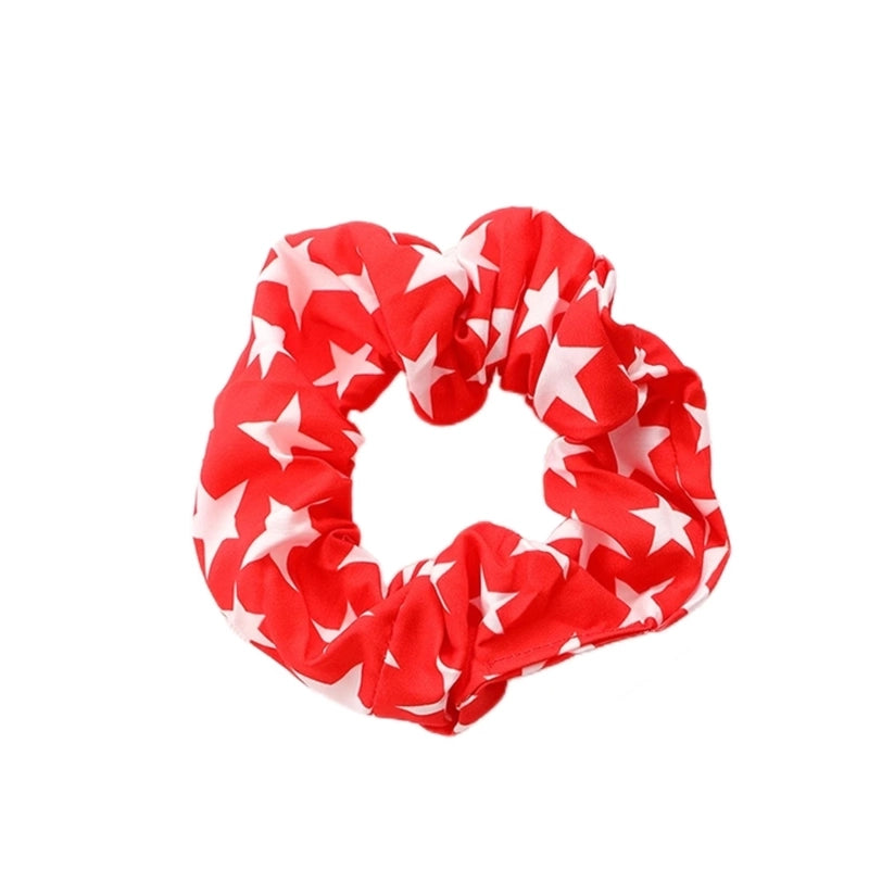 Women’s Minimalist Classic Style American Flag Cloth Hair Band Hair Tie