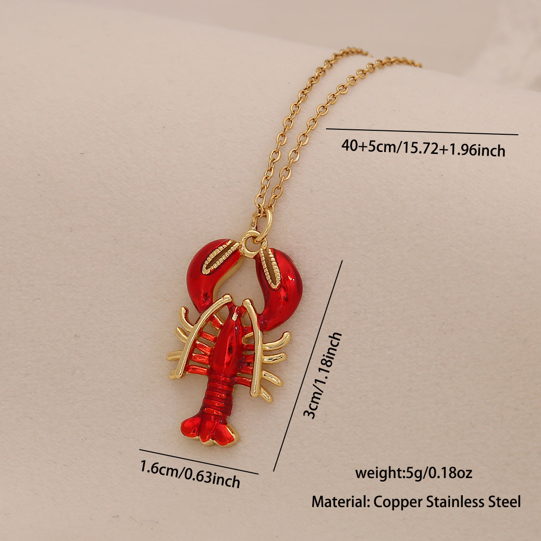 Oil Dripping Conch Starfish Pendant Necklace Beach Holiday Metal Stainless Steel Necklace N1555