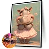 Diamond Painting -DIY Full Square Drill Hippo(35*45CM)