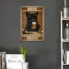 Chat - Panneaux en &eacute;tain m&eacute;tallique(30*40cm)