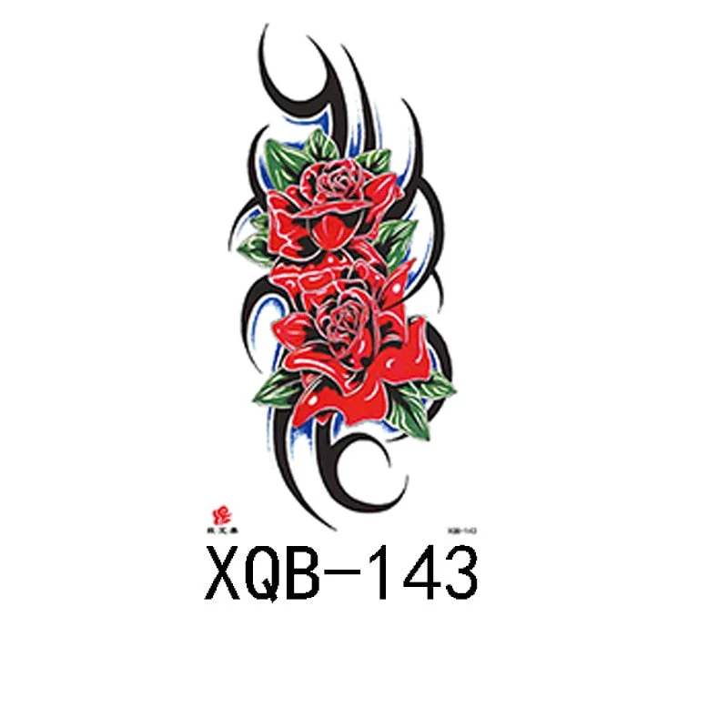 Small Full Arm Waterproof Tattoo Sticker Half Arm Arm Fierce Wolf Head Animal Arm Lasting European and American Tattoo Sticker