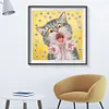 Funny Cat 5D DIY Diamond Painting Special-shaped Partial Drill Decor (YXC378)