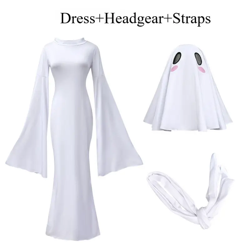 [Wetrose] In Stock Ghost Girl Cute Ghost Dress Full Set Cosplay Costume Halloween