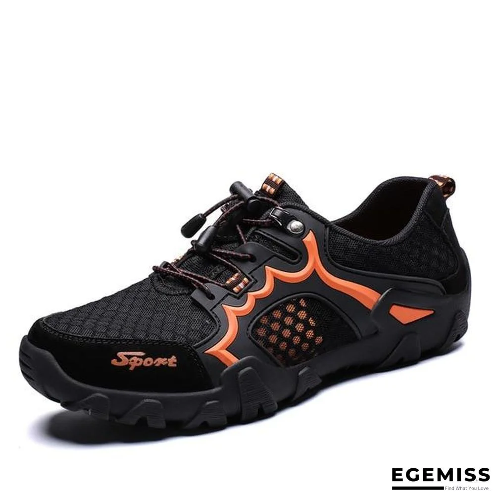 Mens Breathable Mesh Men's Shoes Outdoor Flat Shoes Men Comfortable Handmade Casual Shoes | EGEMISS