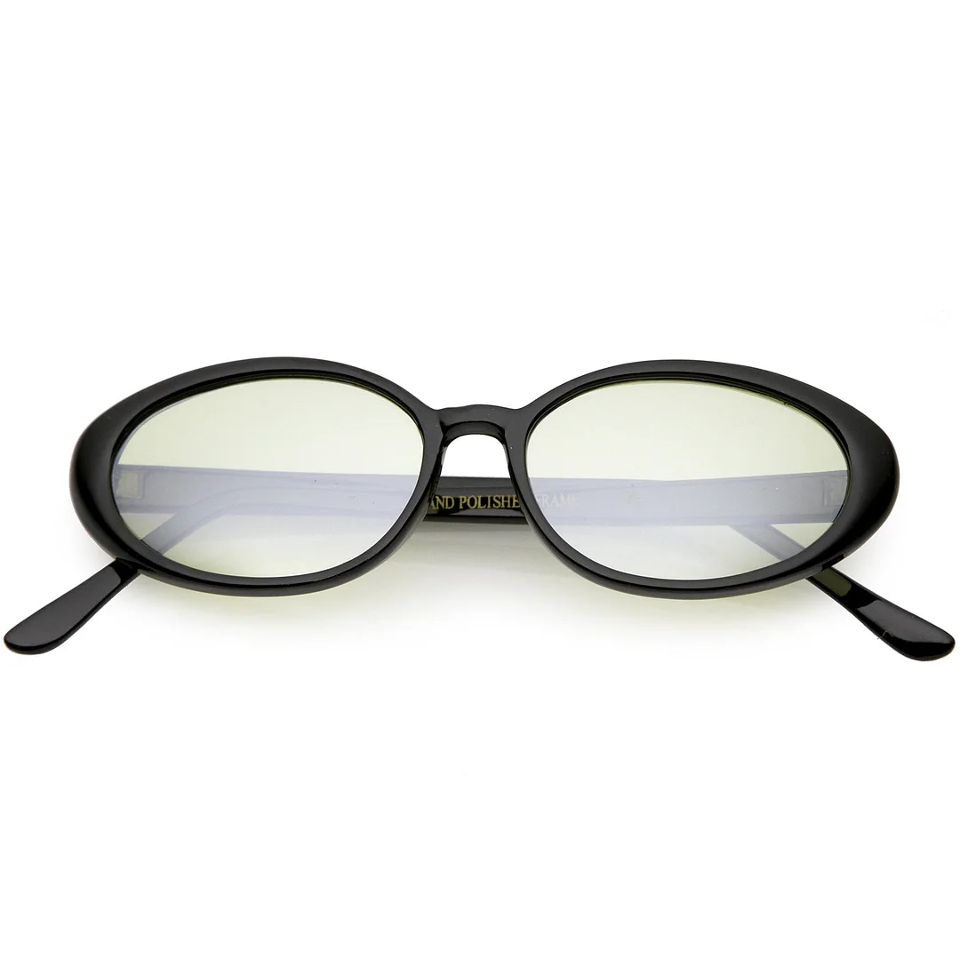 True Vintage Cat Eye Color Tinted Lens Oval glasses 51mm