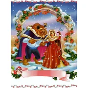 Beauty And The Beast 30*40CM (Canvas) AB Square Drill Diamond Painting