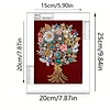 Framed Pearl Diamond Painting - Special Shaped - Colorful Bouquets (17x22cm)