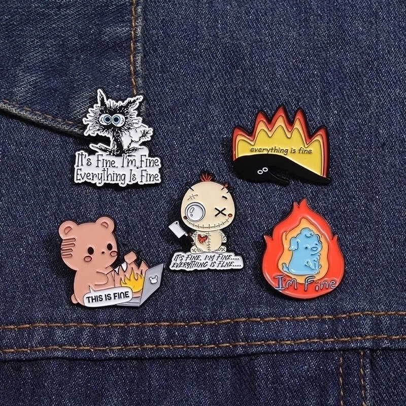 Cartoon Style Cowboy Style Animal Letter Alloy Stamping Stoving Varnish Women’s Brooches