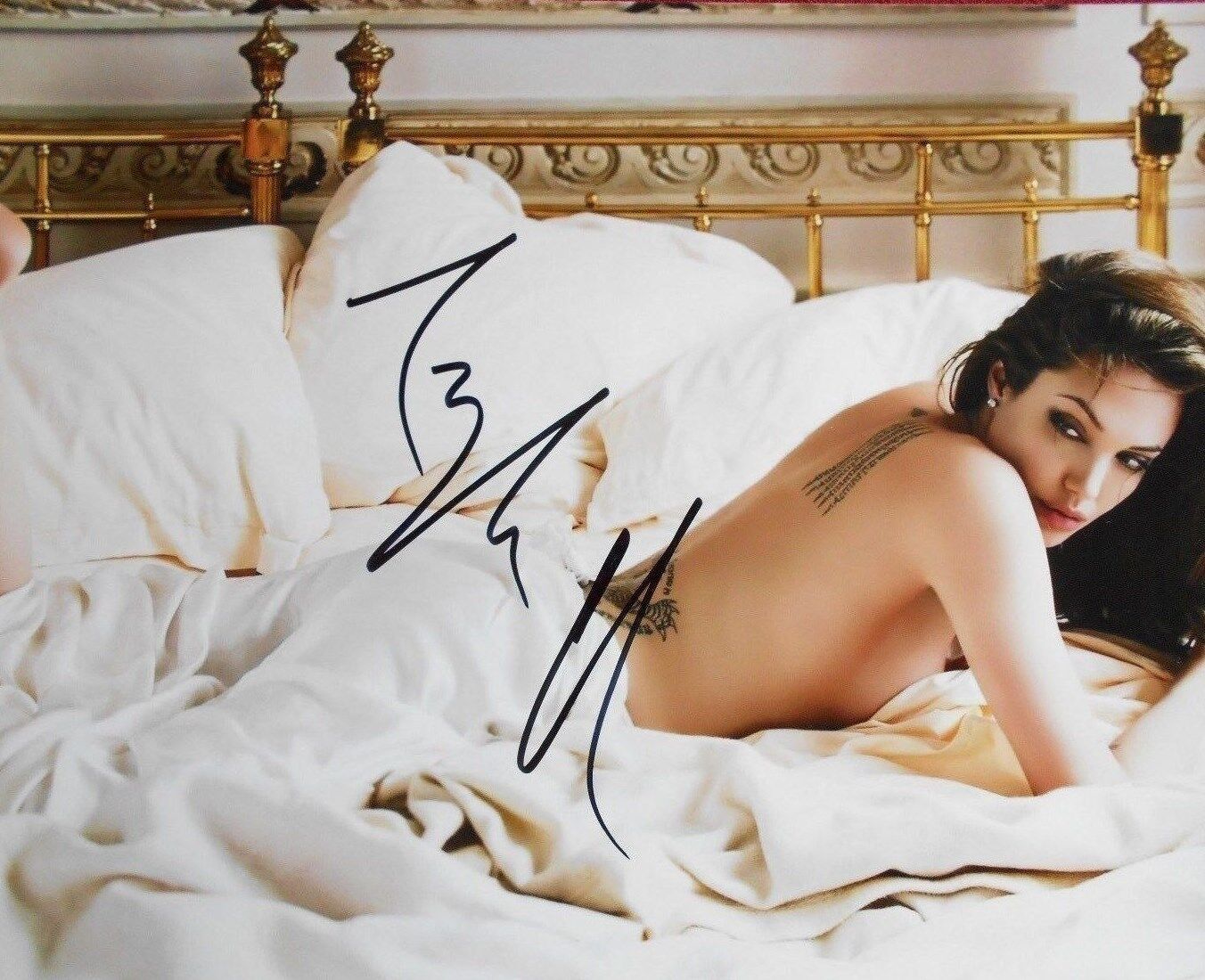 ANGELINA JOLI ** SUPER SEXY Photo Poster painting OF ANGELINA! AUTOGRAPHED 8X10 W/COA