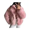 Women's Winter Elegant Fluffy Fur Warm Soft Down Coat Jacket