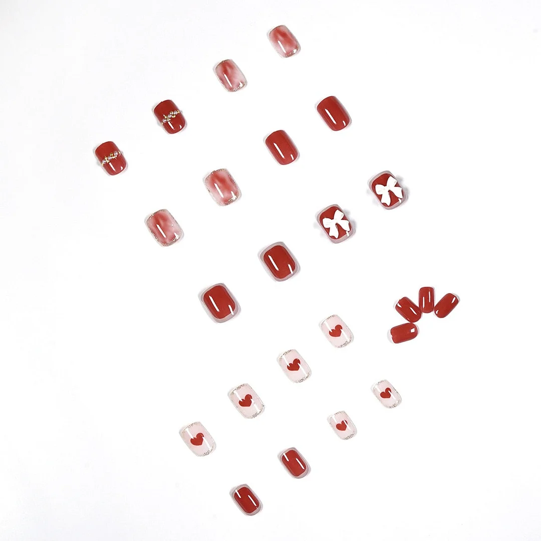 Fake Nails Temperament Full Cover Fake Nails DIY Glue Press On Nails Nail Supplies For Professionals-Nail Inspo