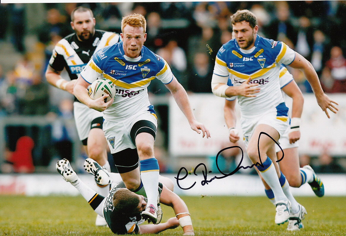 Warrington Wolves Hand Signed Chris Riley 12x8 Photo Poster painting 3.