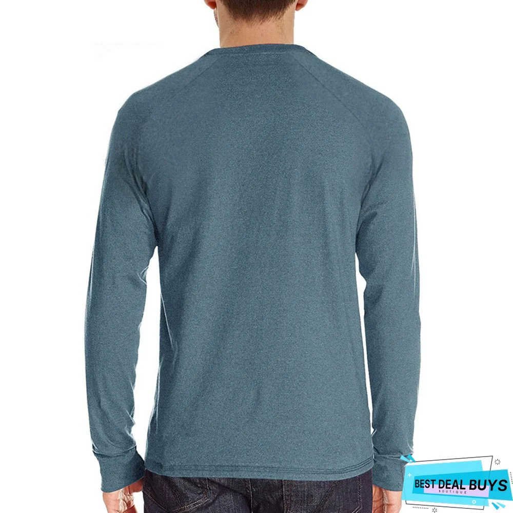 Men's Wear Long Sleeve T-Shirt Round Neck Bottoming Shirt