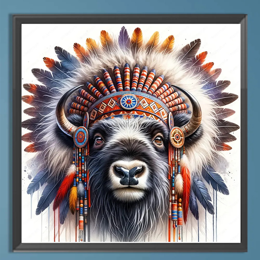 Diamond Painting - Full Square Drill - Indian Yak(Canvas|35*35cm)