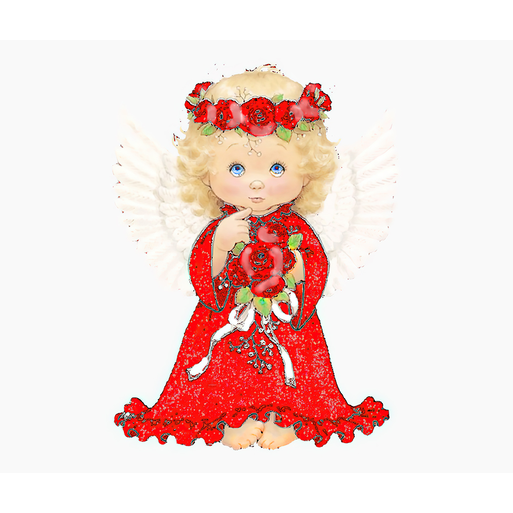 

Angel Doll - 11CT Stamped Cross Stitch - 40*50CM, 501 Original