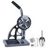 [US Local Warehouse] Semi Automatic Tarpaulin Eyelet Press with 5000Pcs Metal Eyelets 10mm Hand Press Eyelet Grommet Machine for Fabric Leather Banners DIY Projects